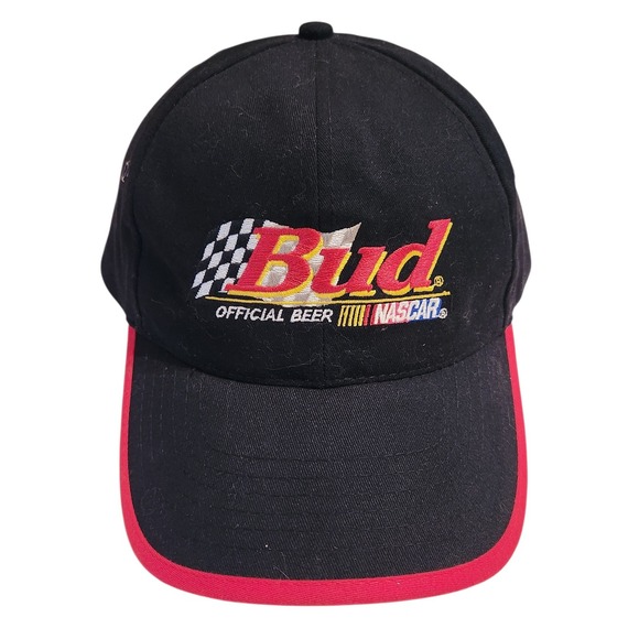 Budweiser Other - Budweiser NASCAR Racing‎ Black Red Embroidered Logo Baseball Cap Men